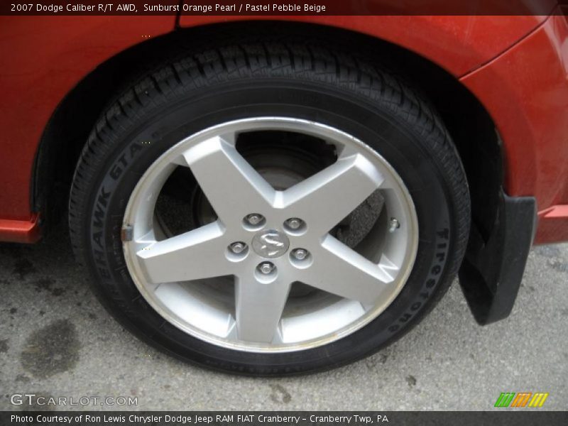 Sunburst Orange Pearl / Pastel Pebble Beige 2007 Dodge Caliber R/T AWD