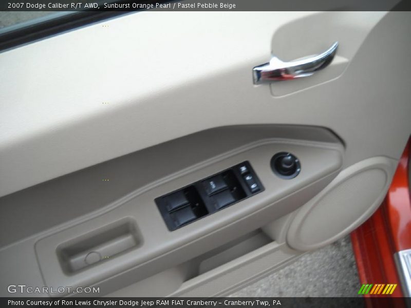 Sunburst Orange Pearl / Pastel Pebble Beige 2007 Dodge Caliber R/T AWD
