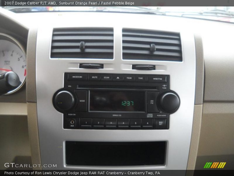 Sunburst Orange Pearl / Pastel Pebble Beige 2007 Dodge Caliber R/T AWD