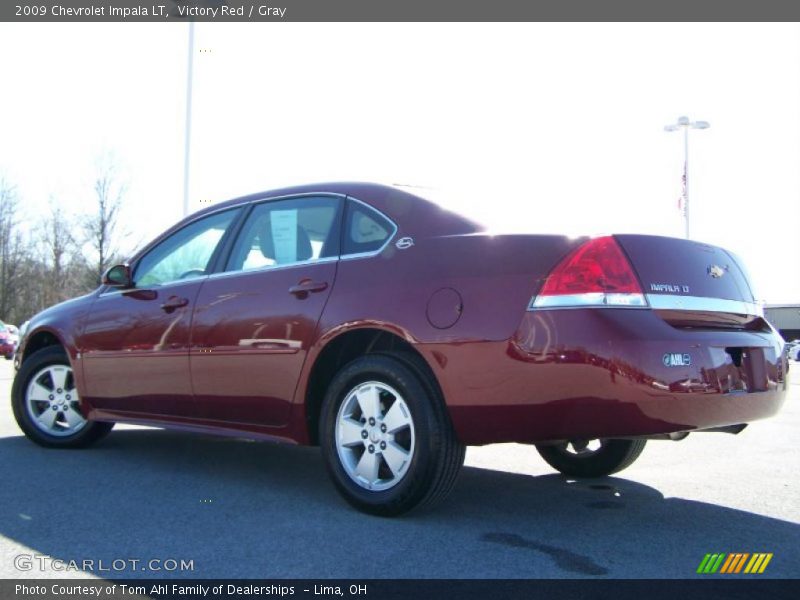 Victory Red / Gray 2009 Chevrolet Impala LT