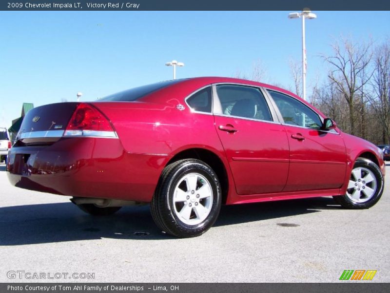 Victory Red / Gray 2009 Chevrolet Impala LT