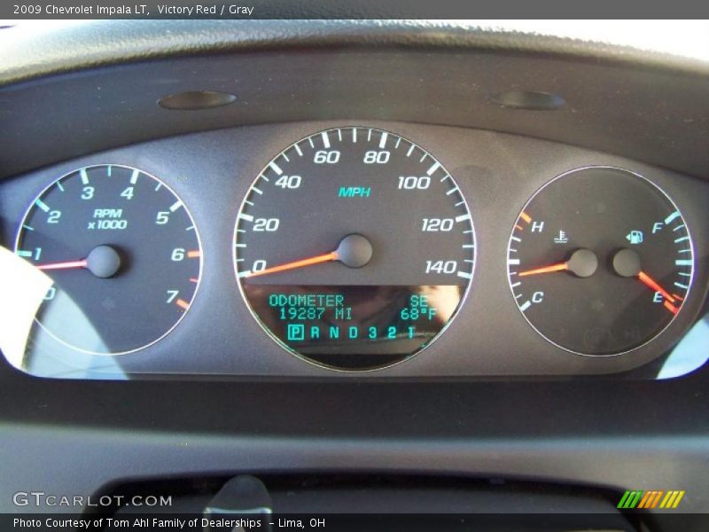 Victory Red / Gray 2009 Chevrolet Impala LT