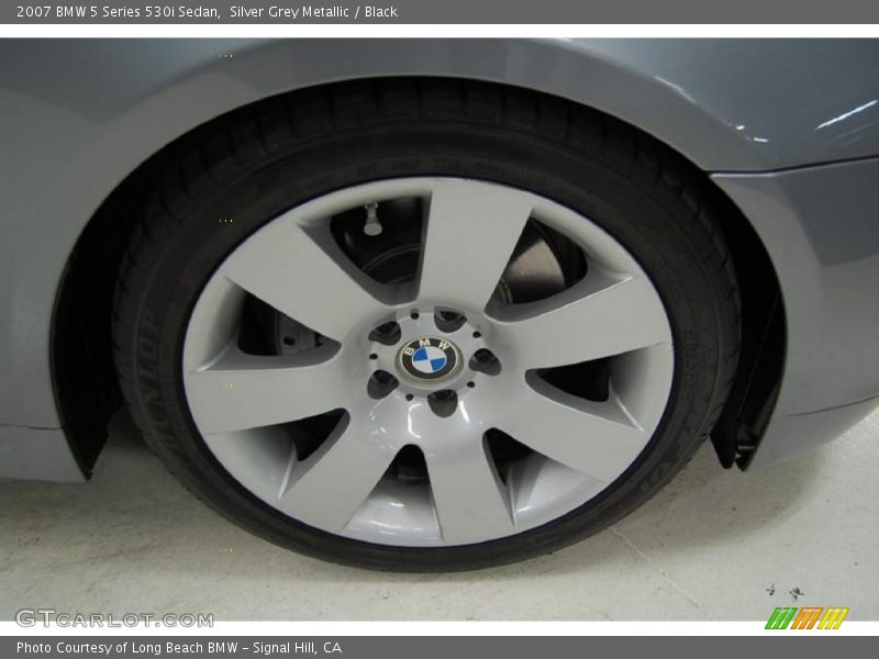 Silver Grey Metallic / Black 2007 BMW 5 Series 530i Sedan