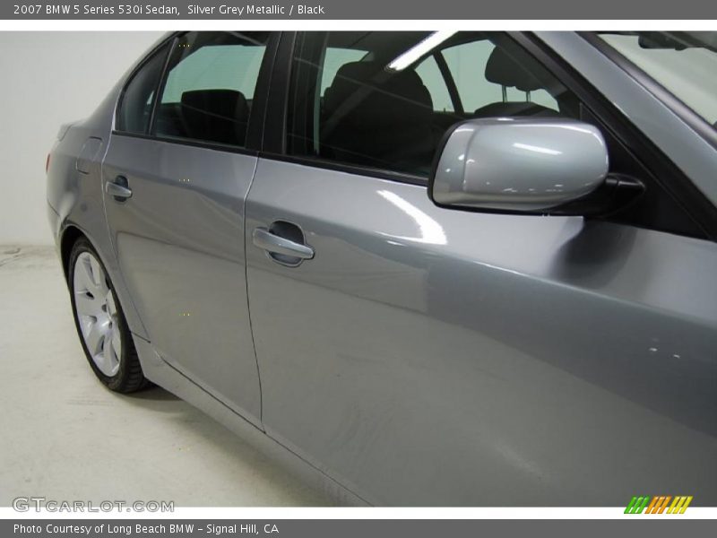 Silver Grey Metallic / Black 2007 BMW 5 Series 530i Sedan