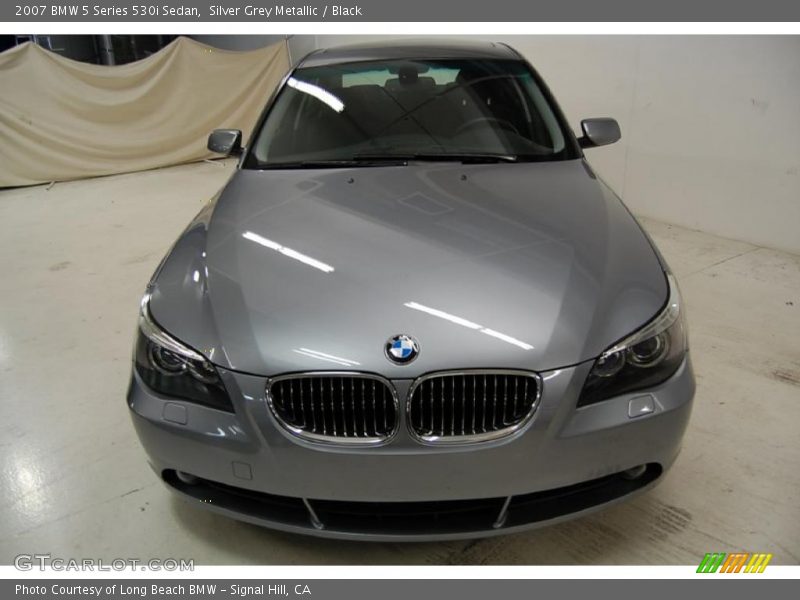 Silver Grey Metallic / Black 2007 BMW 5 Series 530i Sedan