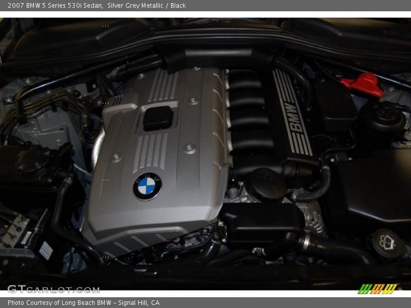 Silver Grey Metallic / Black 2007 BMW 5 Series 530i Sedan
