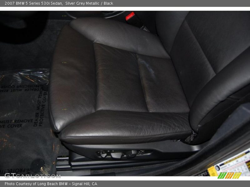 Silver Grey Metallic / Black 2007 BMW 5 Series 530i Sedan