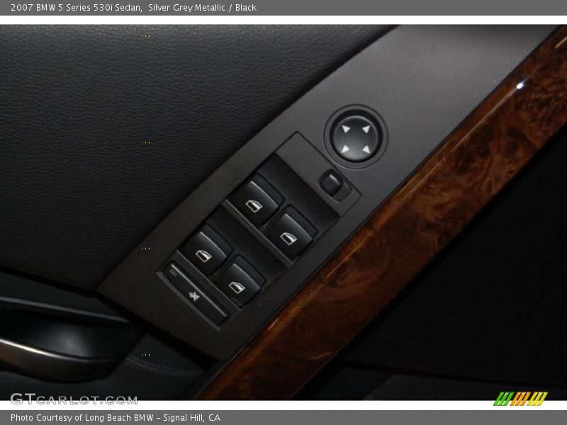 Silver Grey Metallic / Black 2007 BMW 5 Series 530i Sedan