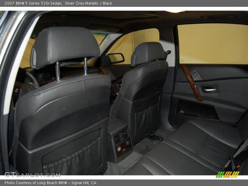 Silver Grey Metallic / Black 2007 BMW 5 Series 530i Sedan