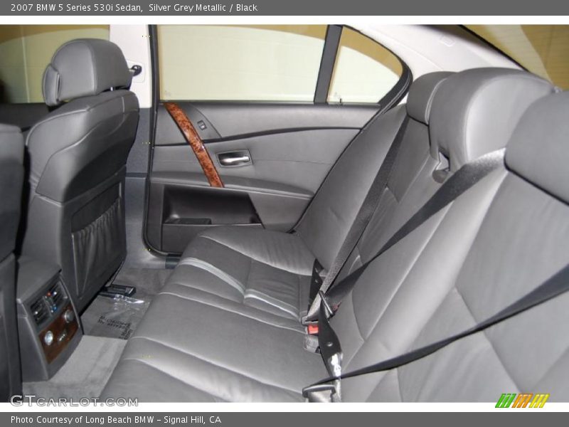 Silver Grey Metallic / Black 2007 BMW 5 Series 530i Sedan