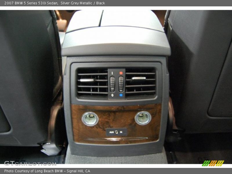 Silver Grey Metallic / Black 2007 BMW 5 Series 530i Sedan