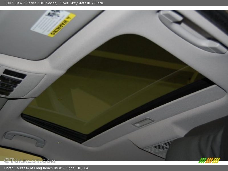 Silver Grey Metallic / Black 2007 BMW 5 Series 530i Sedan