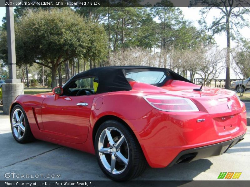 Chili Pepper Red / Black 2007 Saturn Sky Roadster