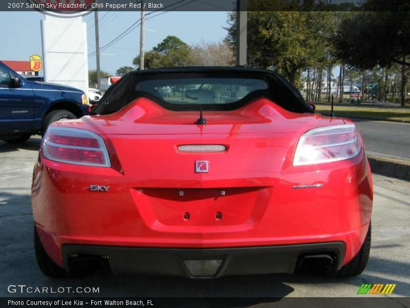 Chili Pepper Red / Black 2007 Saturn Sky Roadster