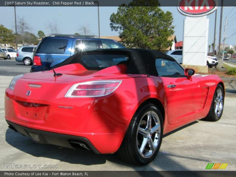 Chili Pepper Red / Black 2007 Saturn Sky Roadster