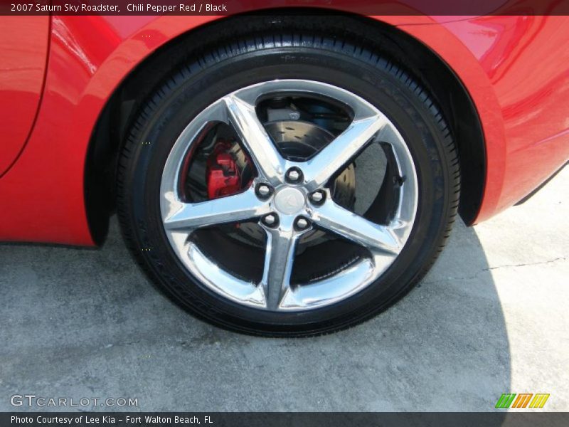 Chili Pepper Red / Black 2007 Saturn Sky Roadster