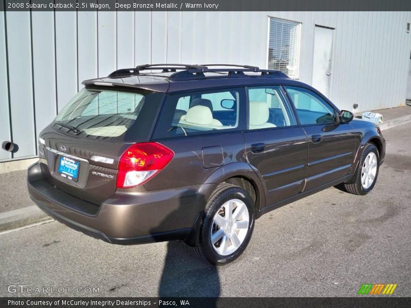 Deep Bronze Metallic / Warm Ivory 2008 Subaru Outback 2.5i Wagon