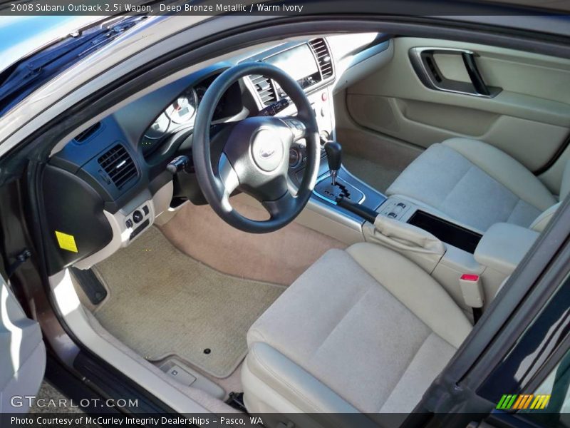 Deep Bronze Metallic / Warm Ivory 2008 Subaru Outback 2.5i Wagon