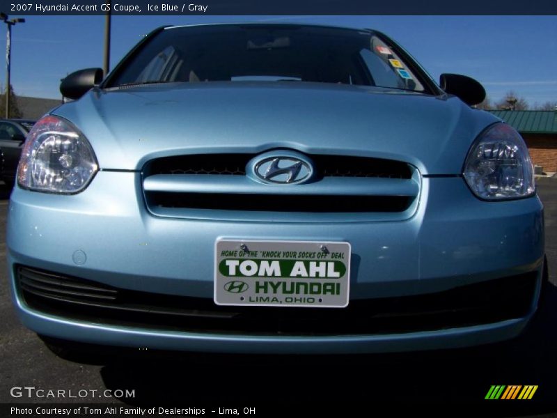 Ice Blue / Gray 2007 Hyundai Accent GS Coupe