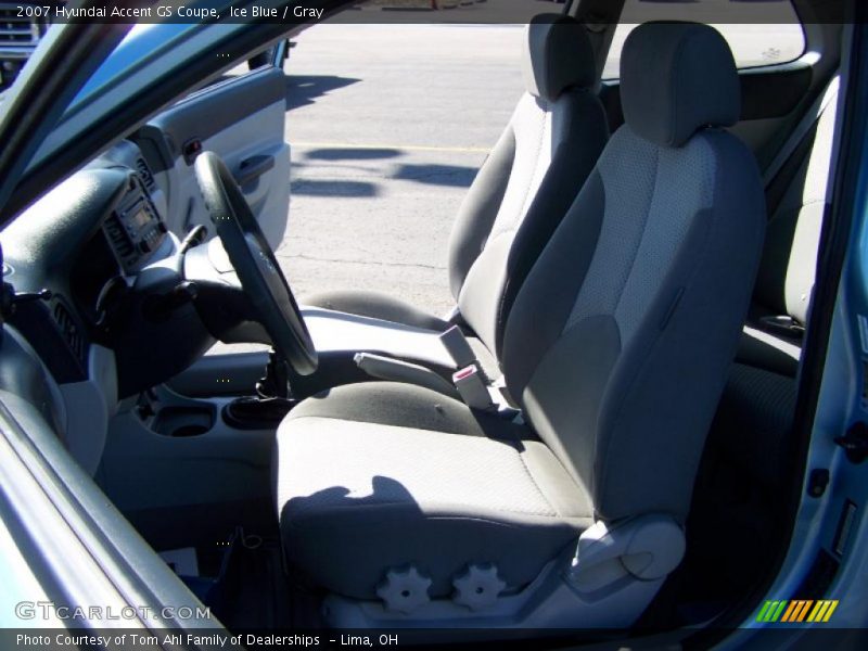 Ice Blue / Gray 2007 Hyundai Accent GS Coupe