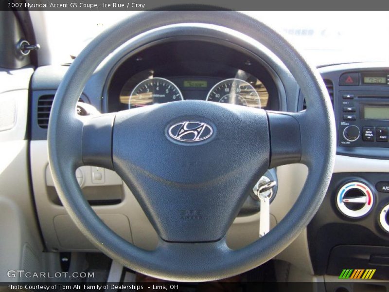Ice Blue / Gray 2007 Hyundai Accent GS Coupe