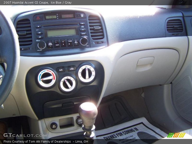 Ice Blue / Gray 2007 Hyundai Accent GS Coupe