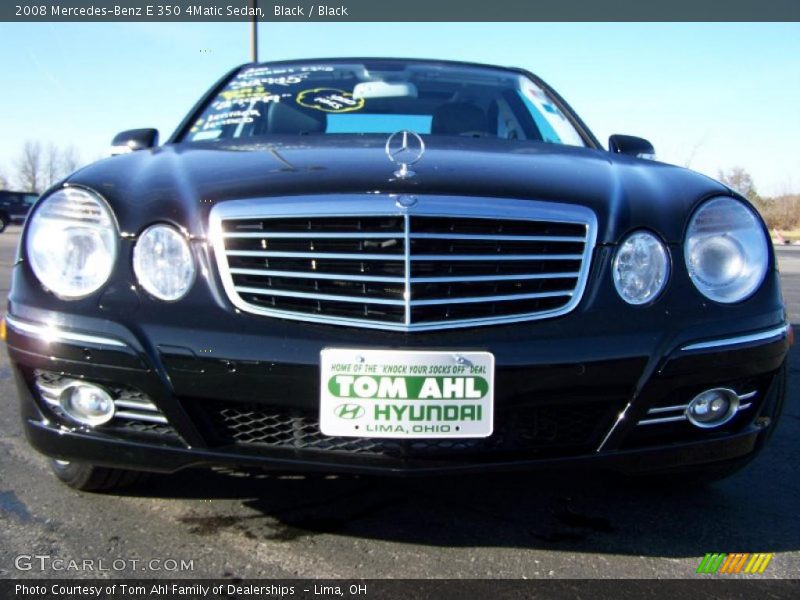 Black / Black 2008 Mercedes-Benz E 350 4Matic Sedan