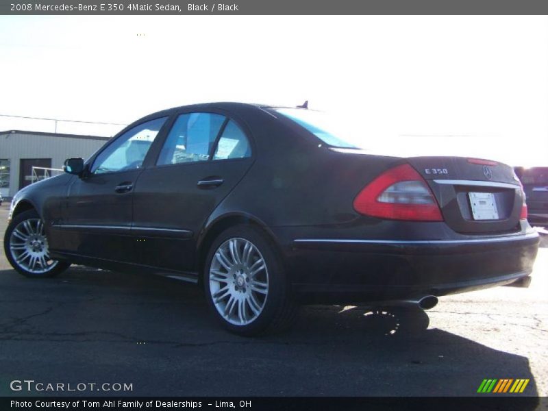 Black / Black 2008 Mercedes-Benz E 350 4Matic Sedan
