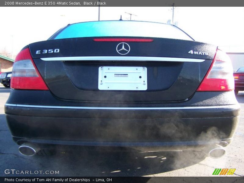 Black / Black 2008 Mercedes-Benz E 350 4Matic Sedan