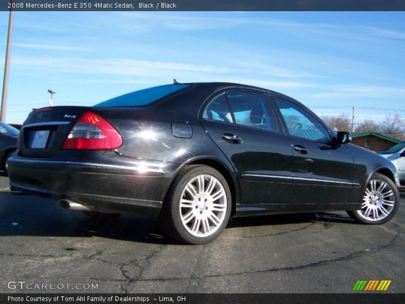 Black / Black 2008 Mercedes-Benz E 350 4Matic Sedan