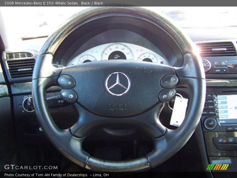 Black / Black 2008 Mercedes-Benz E 350 4Matic Sedan