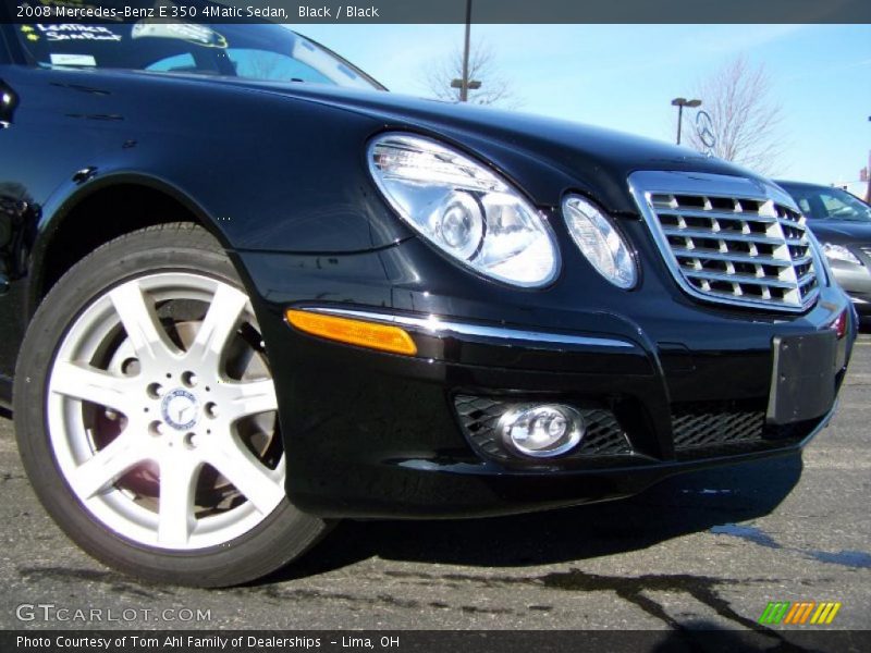 Black / Black 2008 Mercedes-Benz E 350 4Matic Sedan