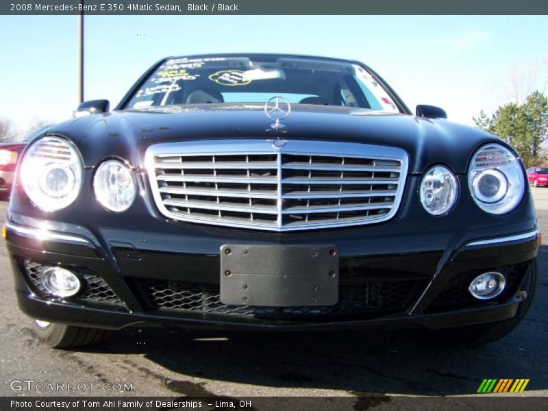 Black / Black 2008 Mercedes-Benz E 350 4Matic Sedan