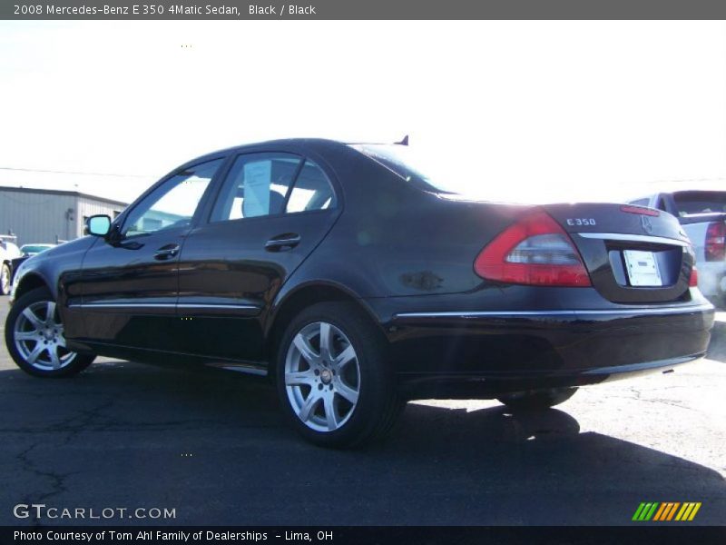 Black / Black 2008 Mercedes-Benz E 350 4Matic Sedan