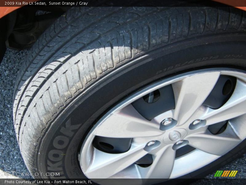 Sunset Orange / Gray 2009 Kia Rio LX Sedan
