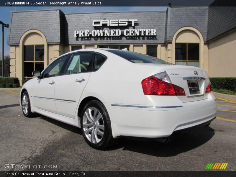 Moonlight White / Wheat Beige 2009 Infiniti M 35 Sedan