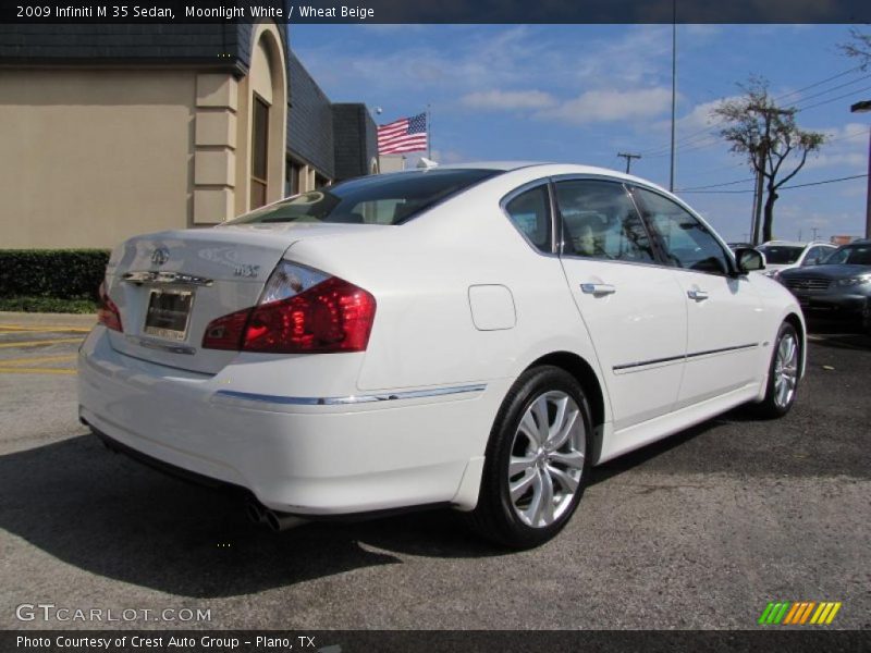 Moonlight White / Wheat Beige 2009 Infiniti M 35 Sedan