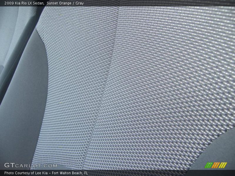 Sunset Orange / Gray 2009 Kia Rio LX Sedan