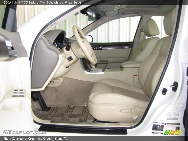 Moonlight White / Wheat Beige 2009 Infiniti M 35 Sedan