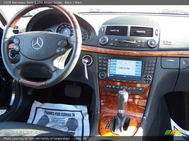 Black / Black 2008 Mercedes-Benz E 350 4Matic Sedan