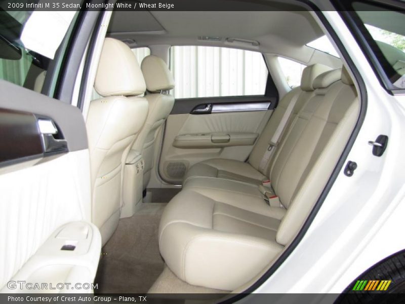 Moonlight White / Wheat Beige 2009 Infiniti M 35 Sedan