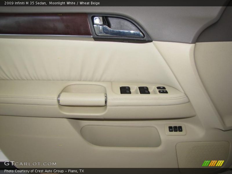 Moonlight White / Wheat Beige 2009 Infiniti M 35 Sedan