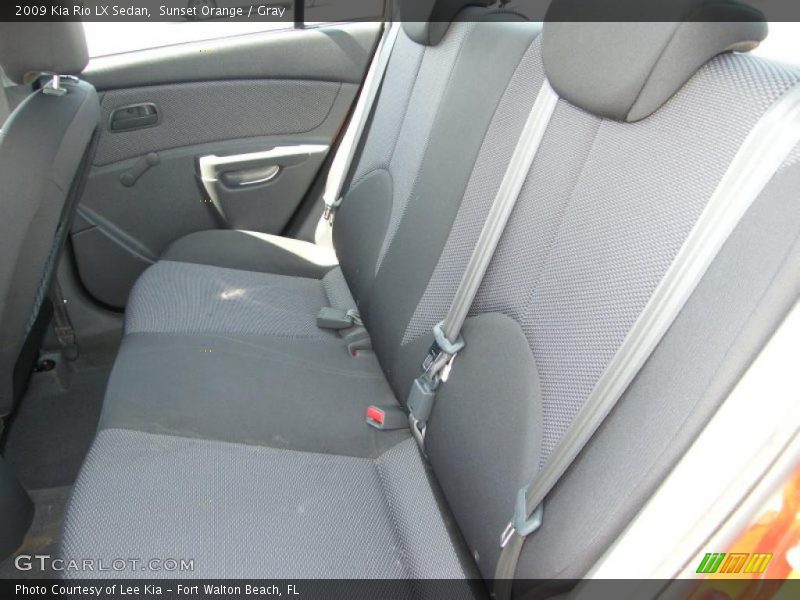 Sunset Orange / Gray 2009 Kia Rio LX Sedan