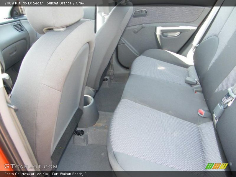 Sunset Orange / Gray 2009 Kia Rio LX Sedan