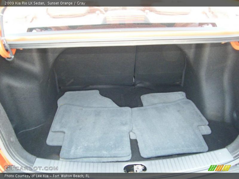 Sunset Orange / Gray 2009 Kia Rio LX Sedan