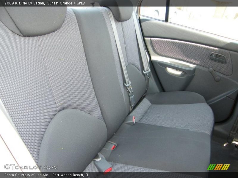 Sunset Orange / Gray 2009 Kia Rio LX Sedan