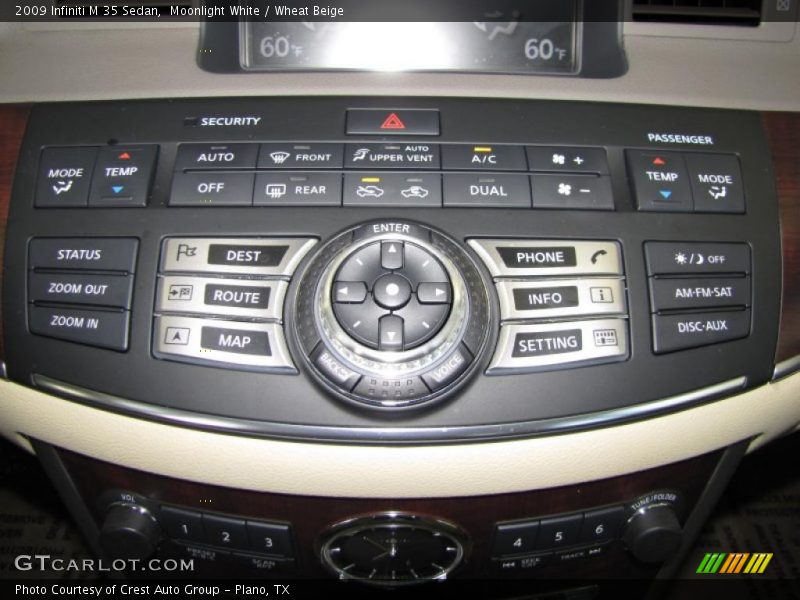 Moonlight White / Wheat Beige 2009 Infiniti M 35 Sedan