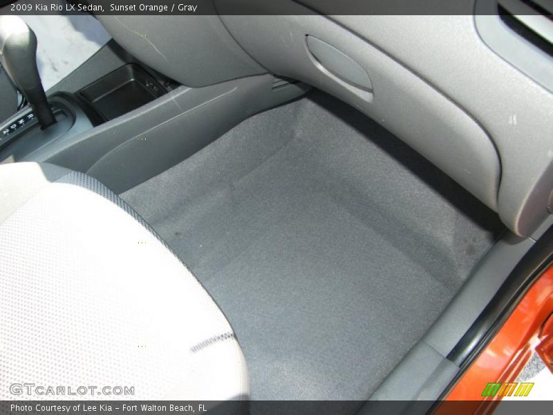 Sunset Orange / Gray 2009 Kia Rio LX Sedan