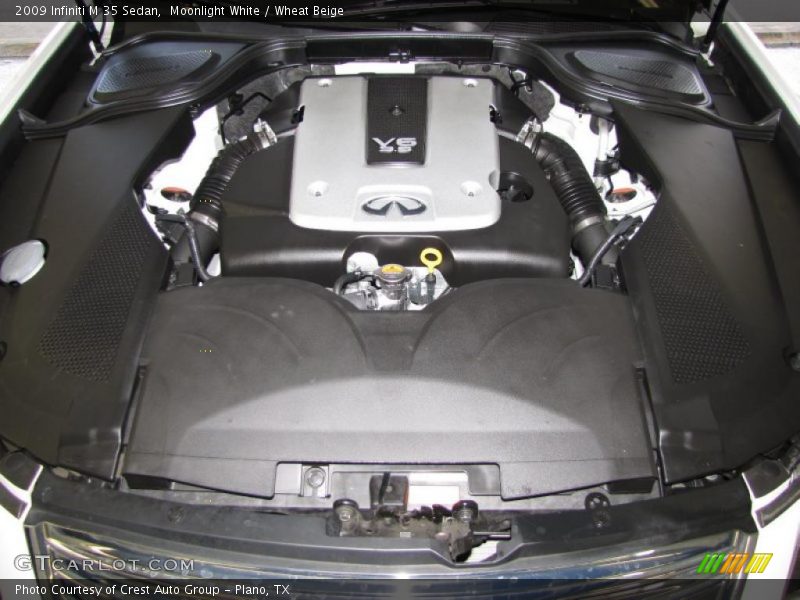 Moonlight White / Wheat Beige 2009 Infiniti M 35 Sedan