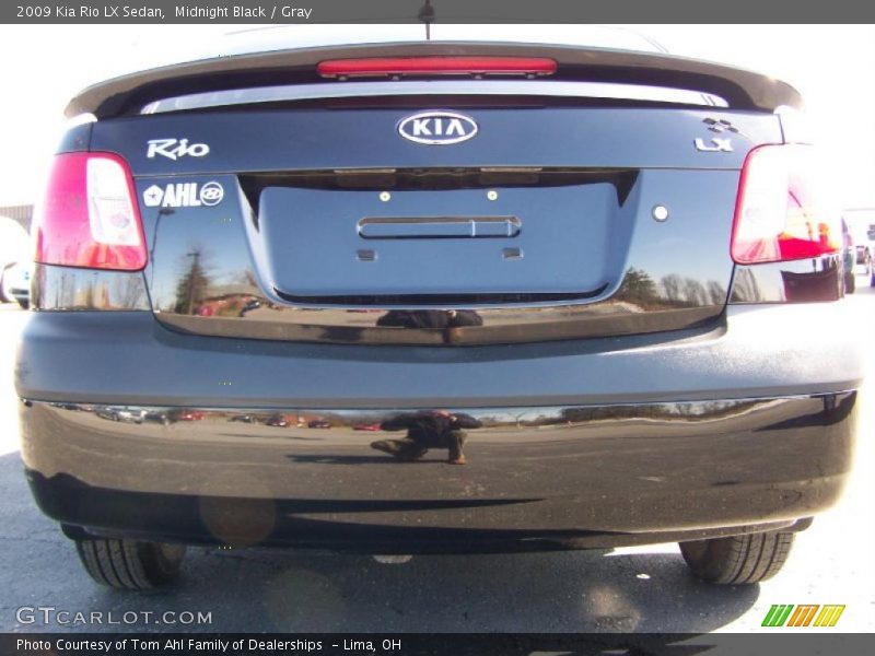 Midnight Black / Gray 2009 Kia Rio LX Sedan
